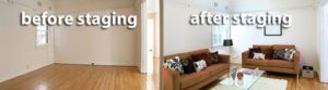 Staging Homes Before and After
