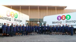 123 moving and storage movers with moving trucks