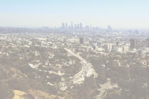 Los Angeles buildings and freeway